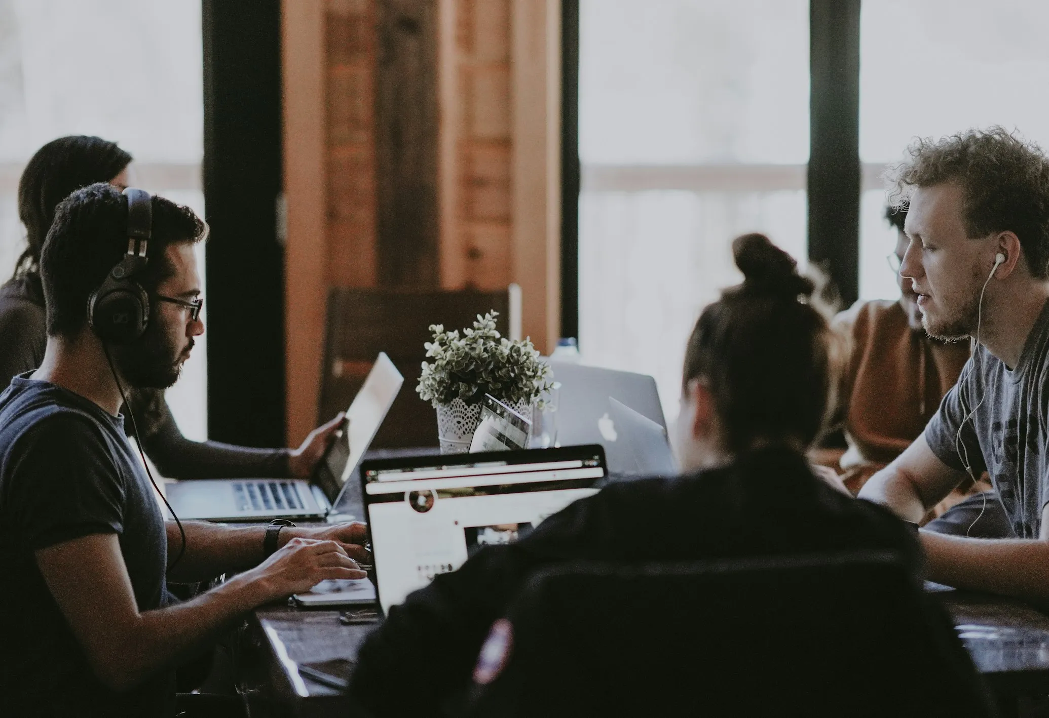 Sales team in a business meeting